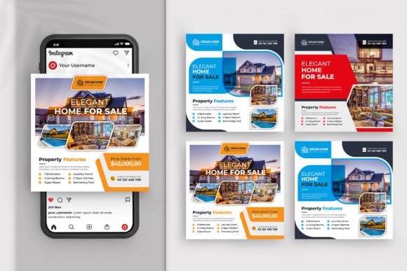 Clean & Modern Social Media Post Template Design