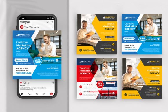 Corporate Social Media Banner Design: Minimalist & Futuristic