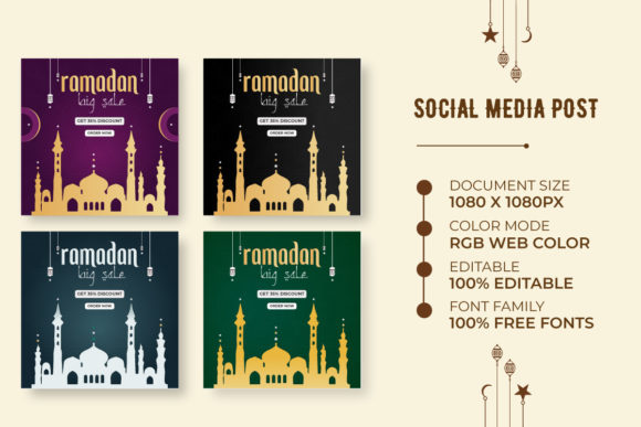 Create Stunning Ramadan Kareem Social Media Graphics Instantly