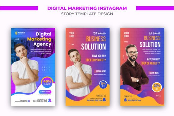 Effortless Branding with a Digital Marketing Instagram Story Set