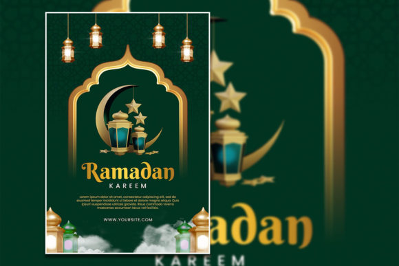 Green Gold Ramadan Flyer: Elegant PSD Template Guide