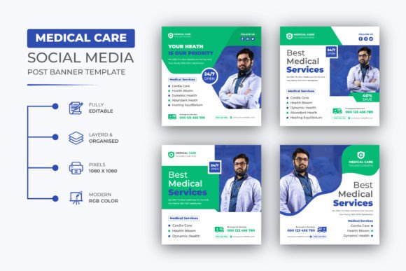 Medical Health Care Social Media Post