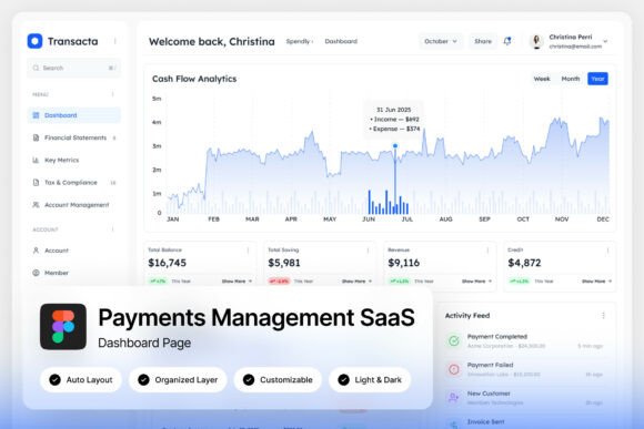 Transacta Payments Dashboard: Your Fintech UI Blueprint