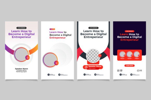 Webinar Instagram Story Template: Design Layout Features