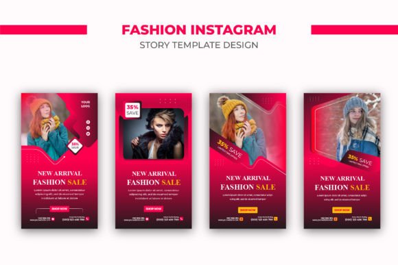 Winter Fashion Sale Instagram Story Set: Captivate Your Audience